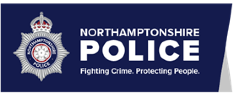 Northamptonshire Police Logo with Fighting Crime Protecting People Border