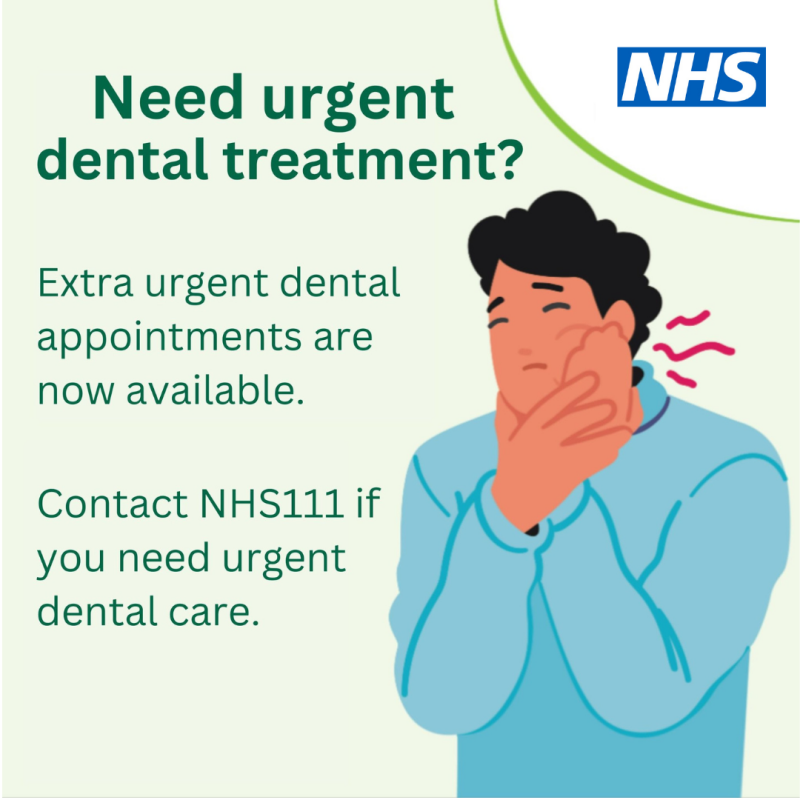 Cartoon image of a person experiencing severe tooth pain with the text