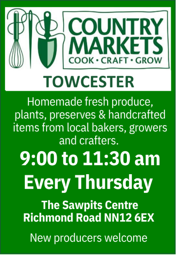 Towcester Country Market - 9-11:30am every Thursday