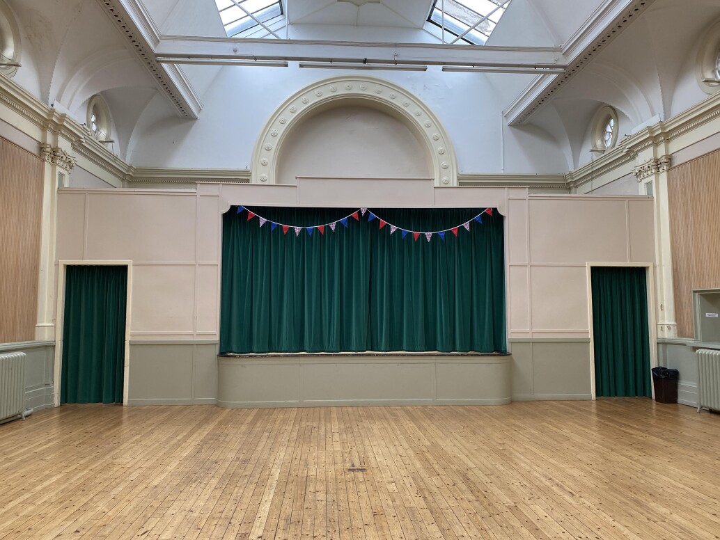 Towcester Town Hall stage