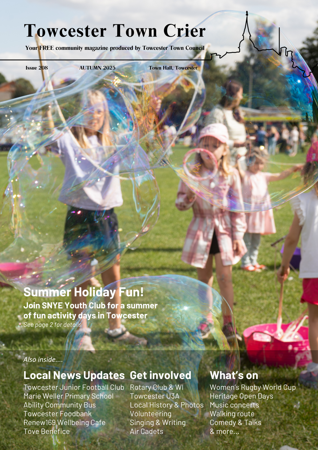 Towcester Town Crier Magazine Issue 208 August 2025 Front Cover
